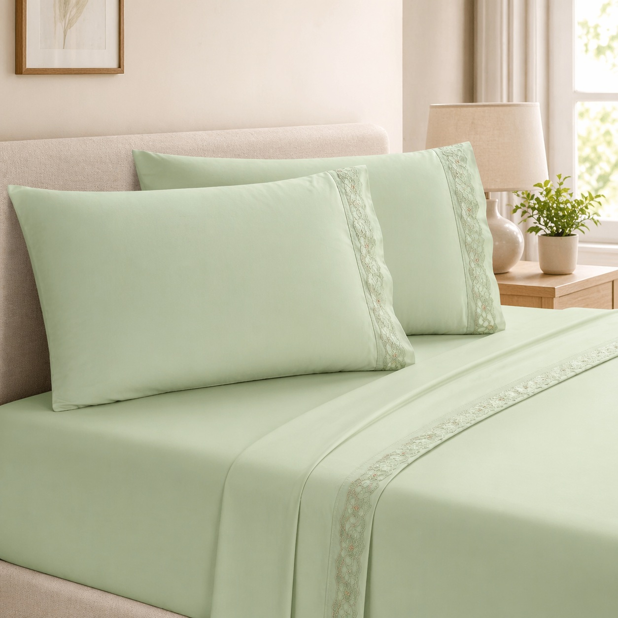 imitation cotton embroidered bedding