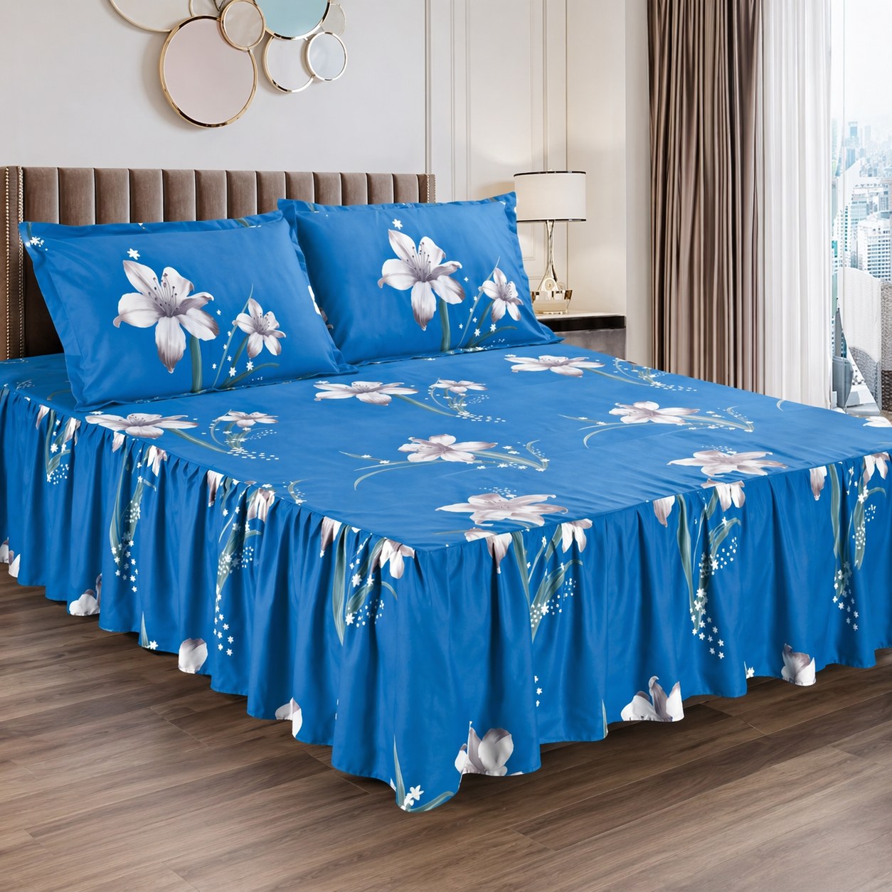 Twill Weave Polyester Bed Skirt