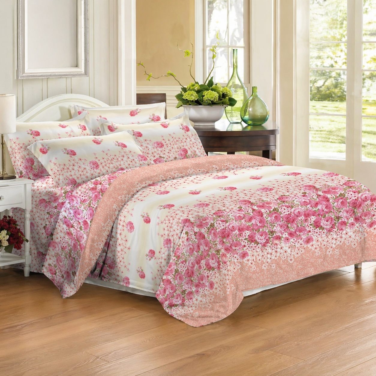 Printing Cotton Moisture-Wicking Summer Quilt Five-Piece Bedding Set