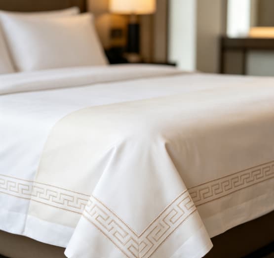 Polyester embroidered bedding